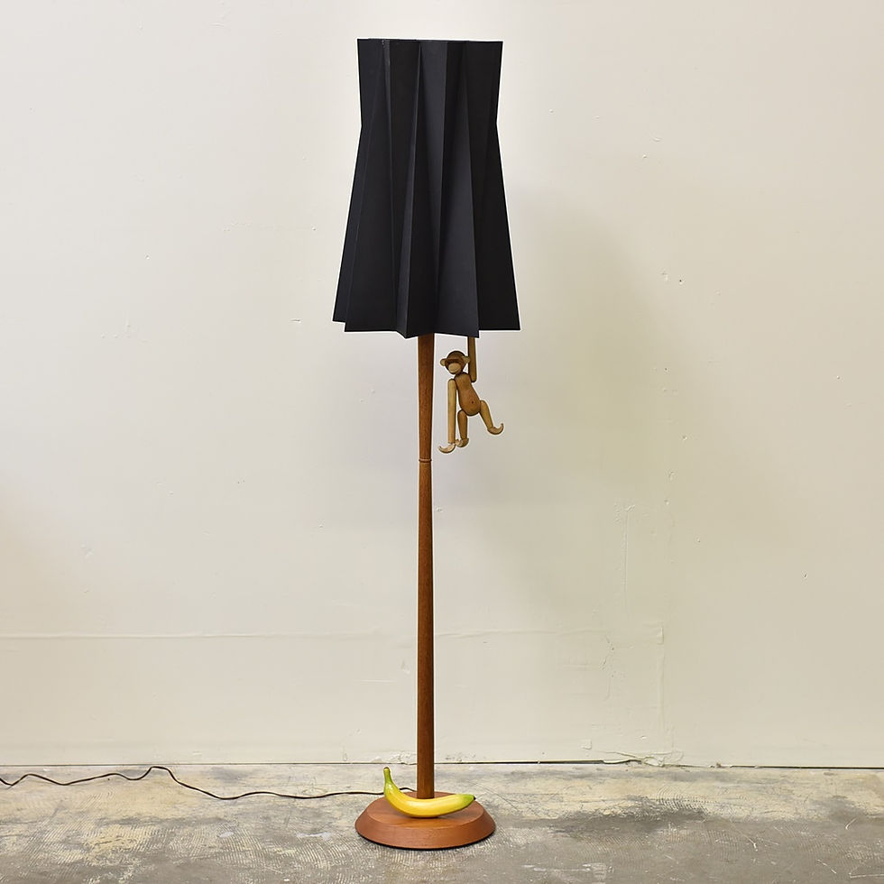 섬네일: Vintage MCM Teak Floor Lamp