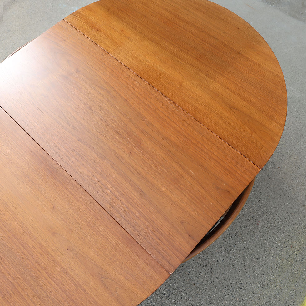 Thumbnail: Vintage MCM Walnut Dining Set in Style of Hans Olsen's "Dinette"
