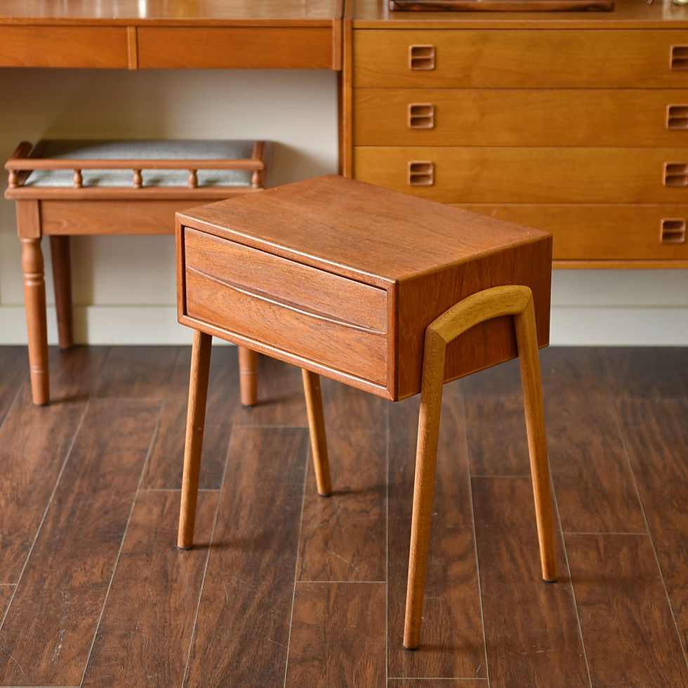 Thumbnail: Danish Teak Bedside Table / Entrance Table