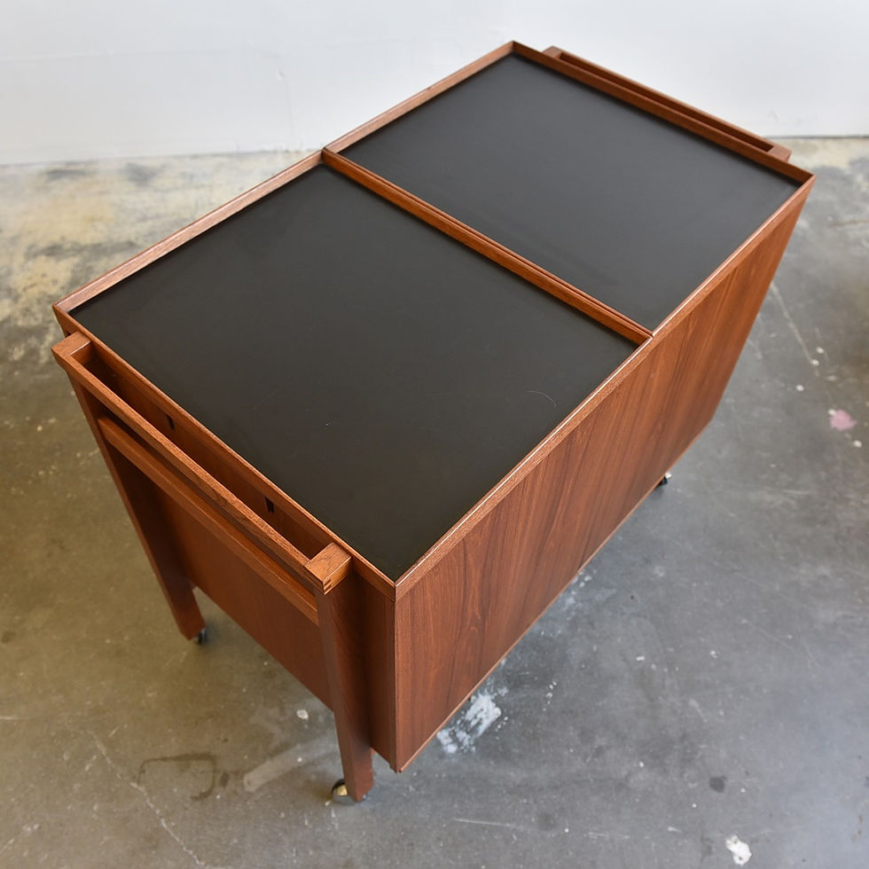 Thumbnail: Danish Modern Teak Bar Cart by Niels Erik Glasdam Jensen