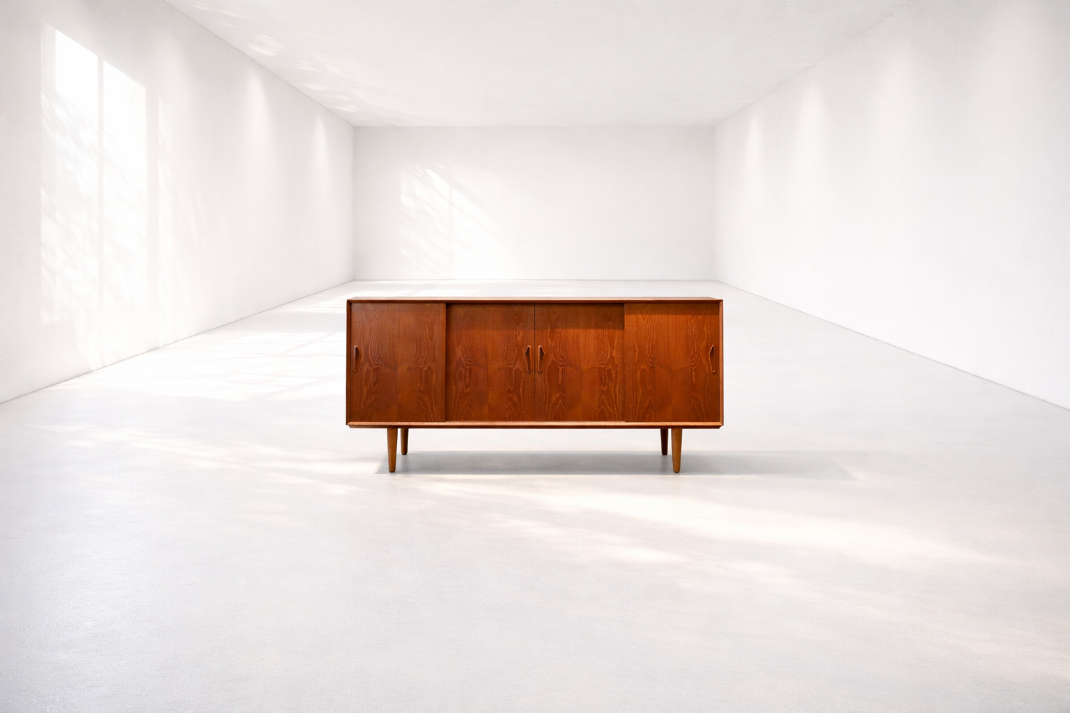Danish Mid-Century Modern Teak Credenza
