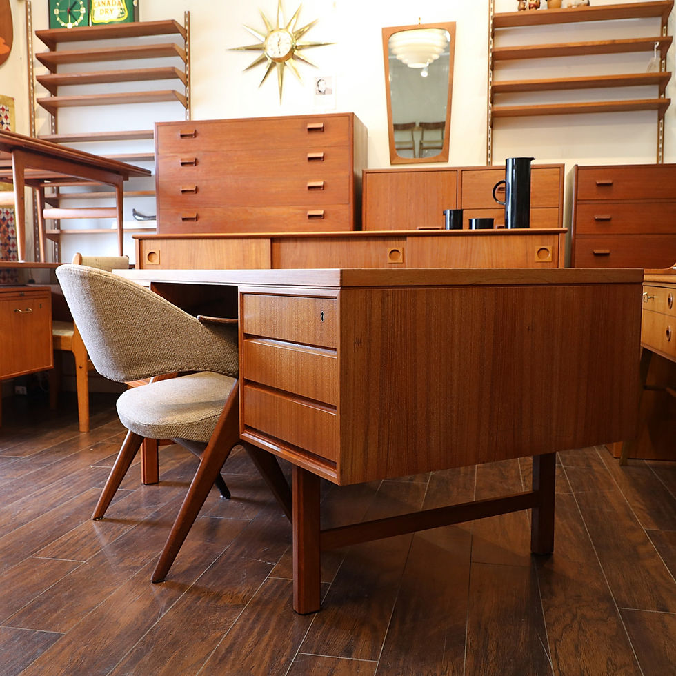 Thumbnail: Fab! Danish Modern Teak Nr 76 Desk by Omann Jun Møbelfabrik, 1960s