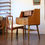 Thumbnail: Vintage Swedish Teak Writing Desk + Teak chair