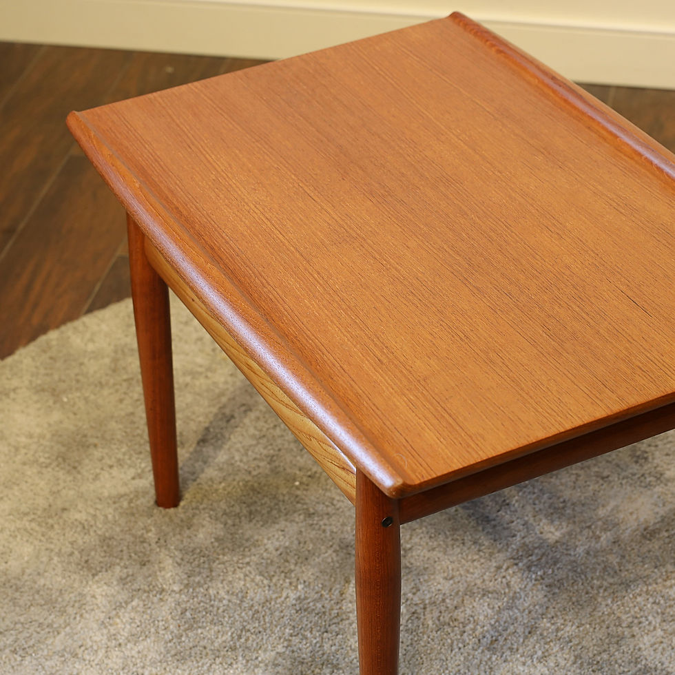 섬네일: Danish Modern Teak Side Table by Grete Jalk for Glostrup Mobler