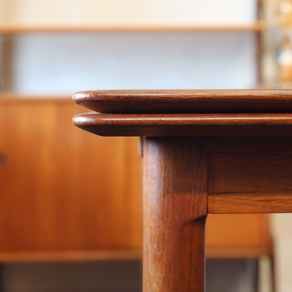Thumbnail: Danish Modern Teak Dining Table in good Original Condition