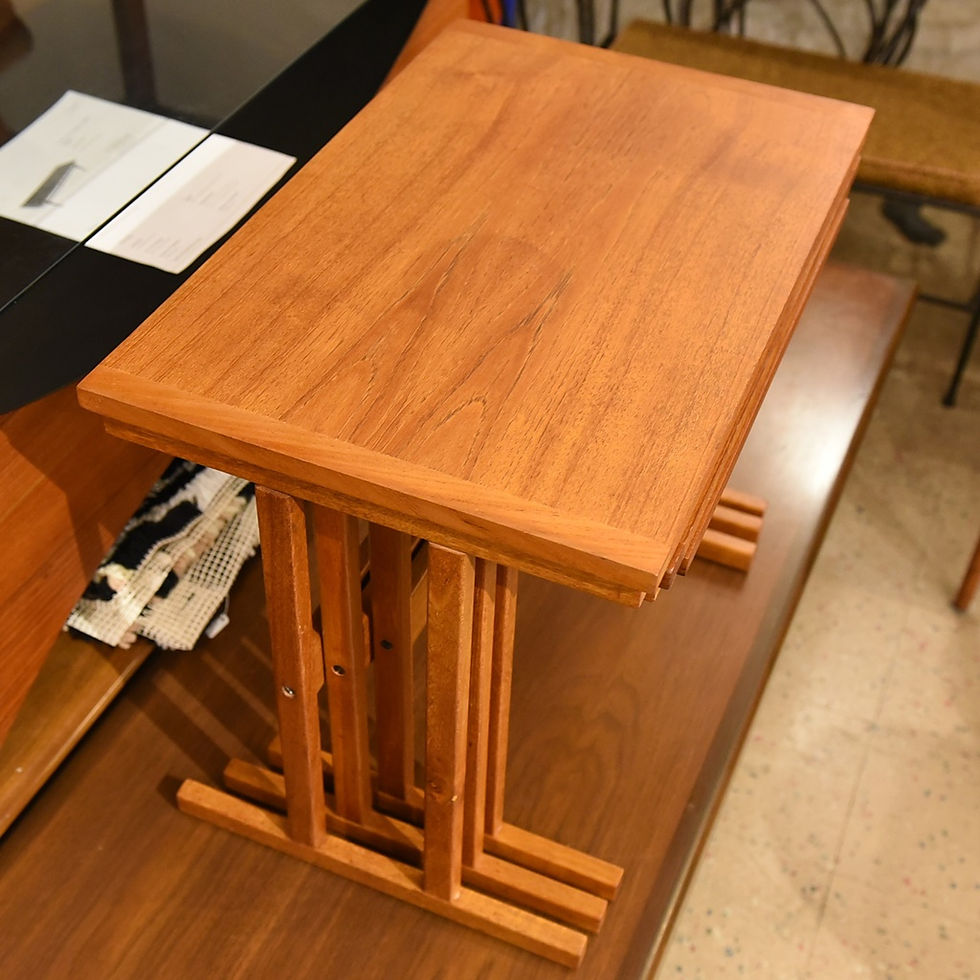Thumbnail: Mid Century Vintage Teak Nesting Tables