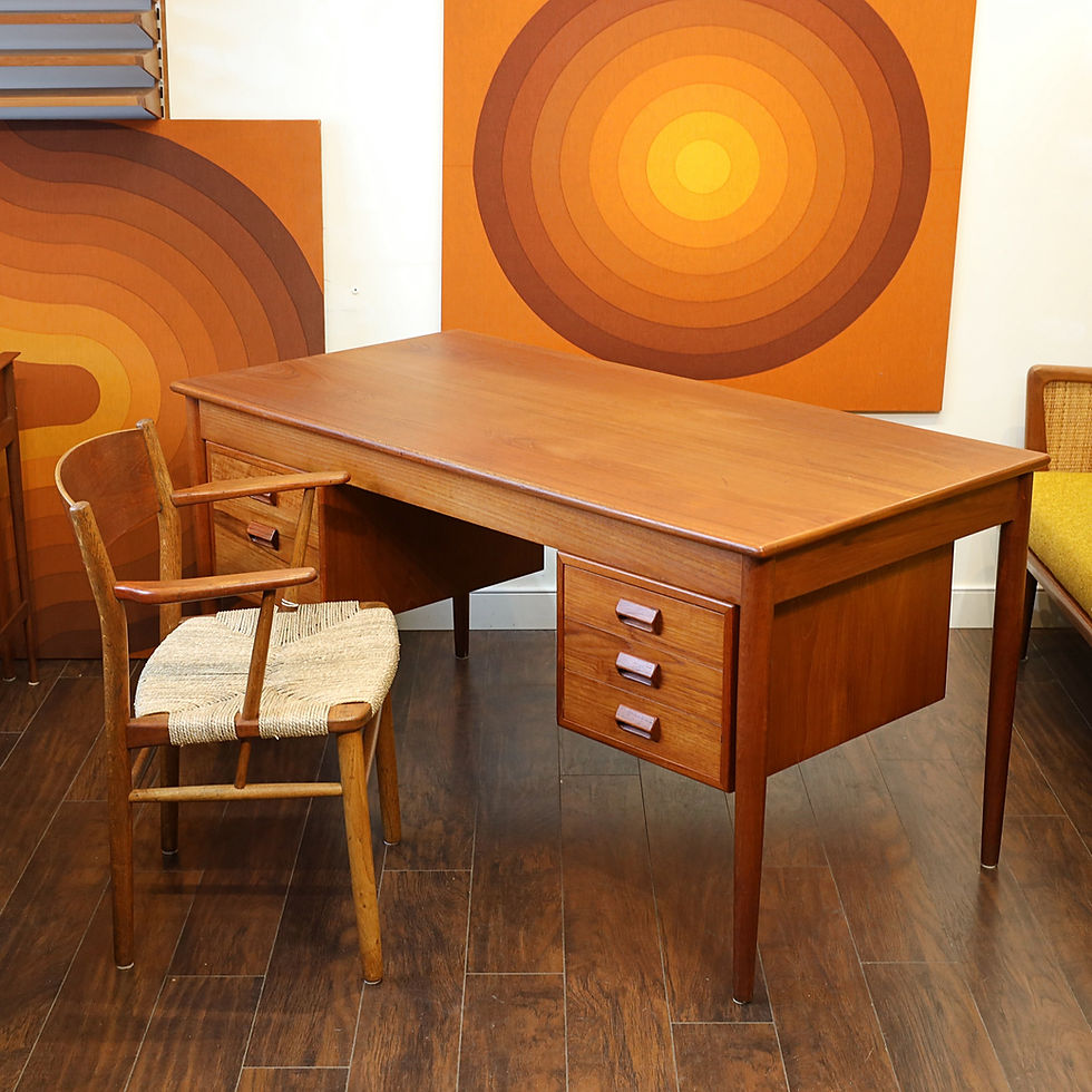 Thumbnail: Danish teak desk designed by Borge Mogensen