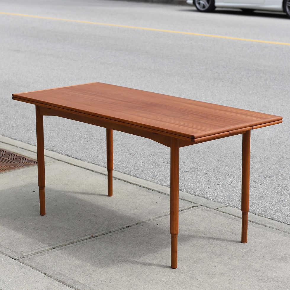 Thumbnail: Rare Practical Teak Coffee / Dining Table by P.S. HEGGEN NORDFJORDEID, Norway