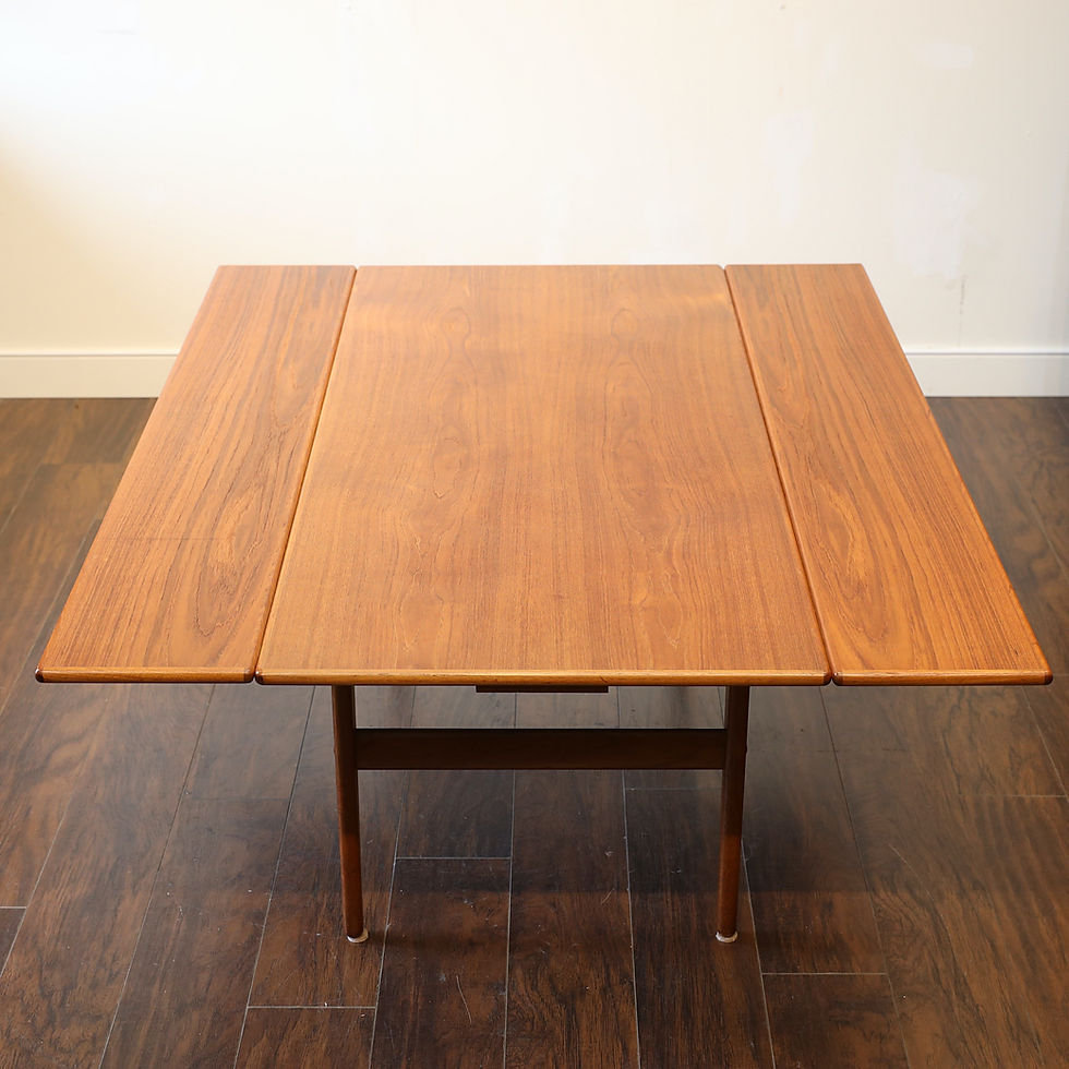 섬네일: Danish Modern Teak Coffee & Dining Table by Kai Kristiansen