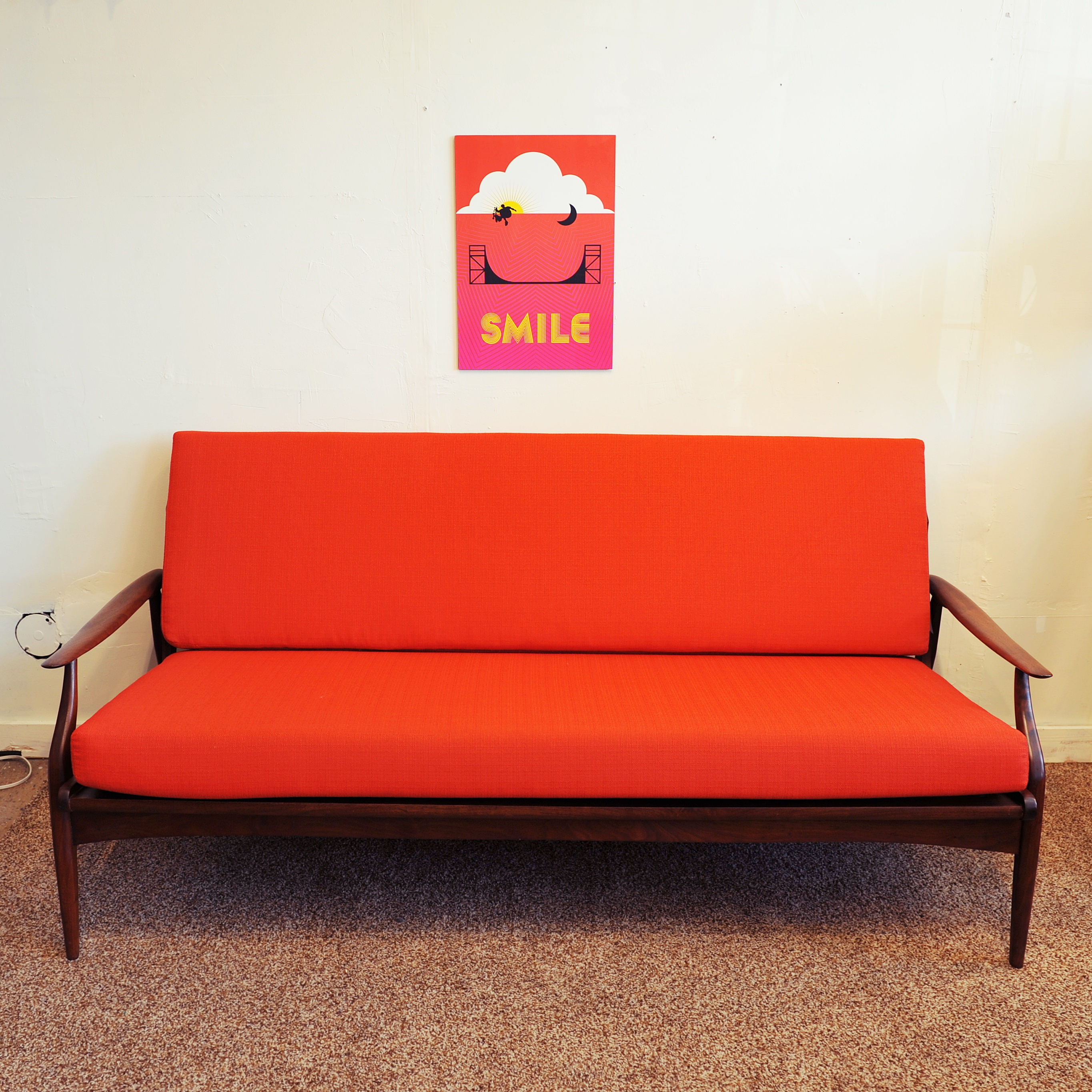 Mid Century Modern 3 Seats Sofa by RS Associates