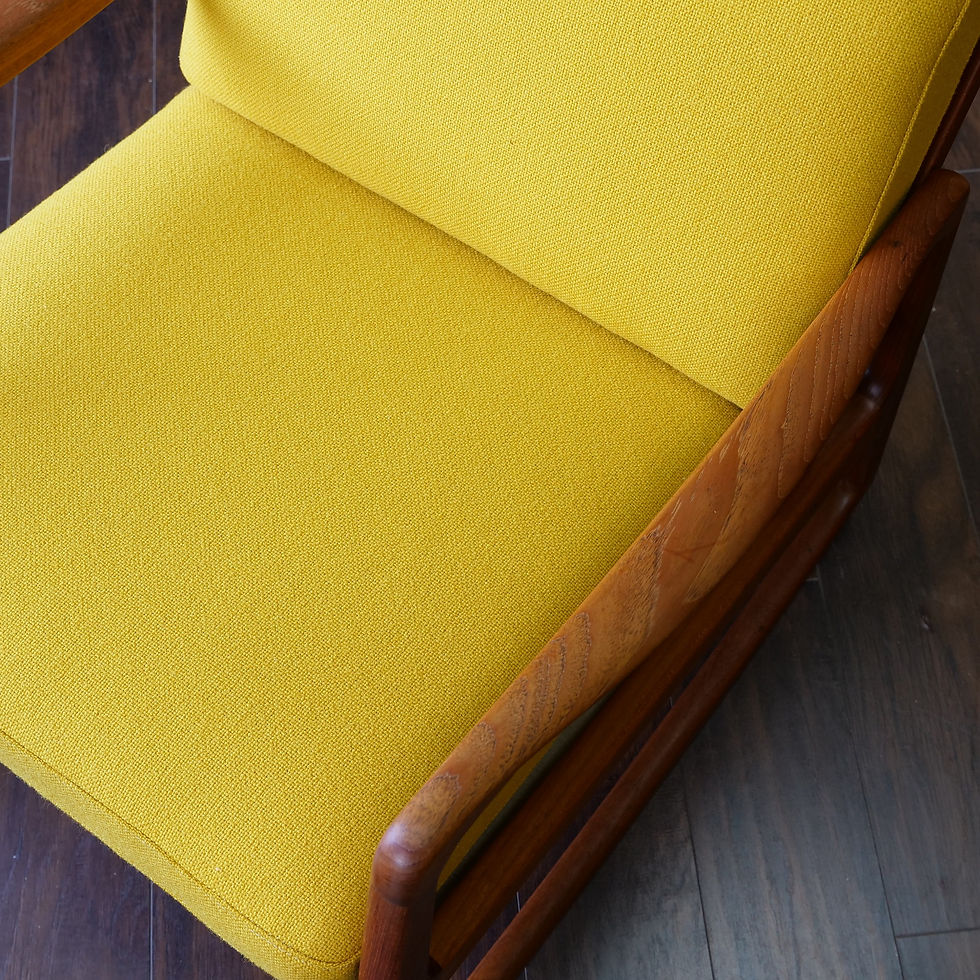 섬네일: DANISH TEAK ROCKING CHAIR by OLE WANSCHER FOR FRANCE & SON