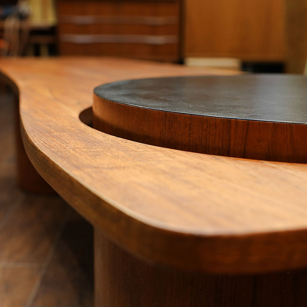섬네일: Iconic Canadian MCM Teak Coffee Table by RS Associates
