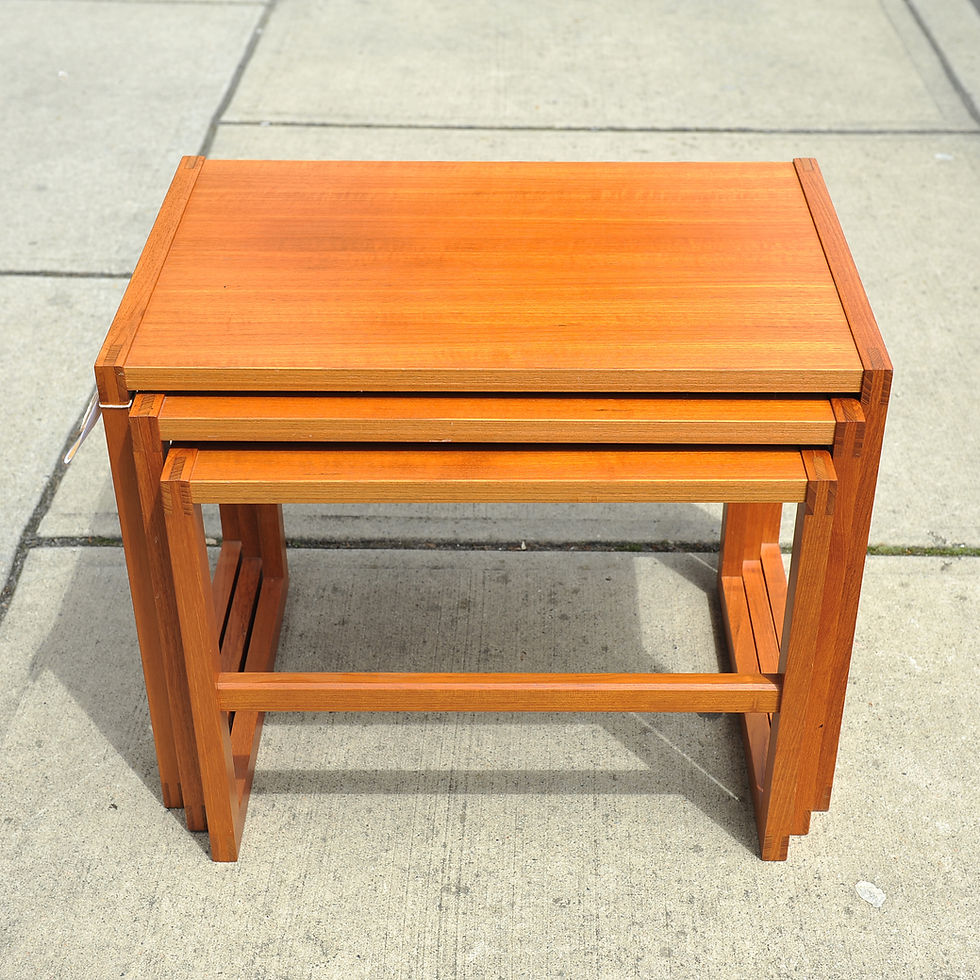 Thumbnail: Danish Teak Nesting Tables