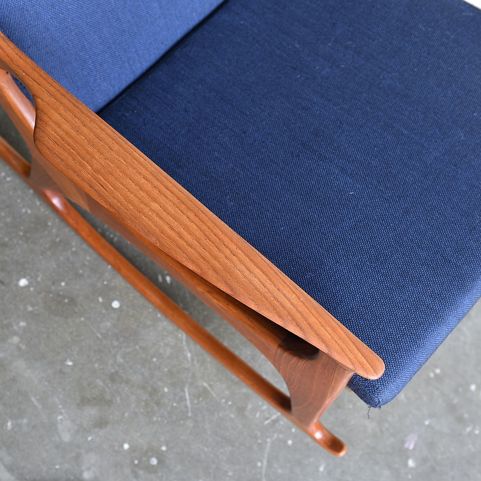 Thumbnail: Vintage MCM Teak Rocking Chair