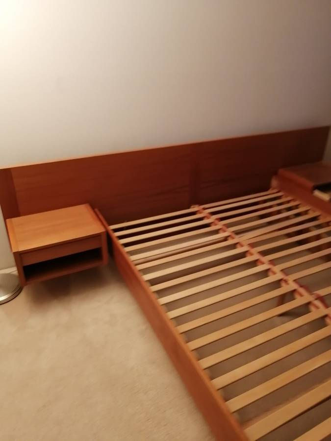 Thumbnail: Danish Teak Queen Bed Frame by Jesper