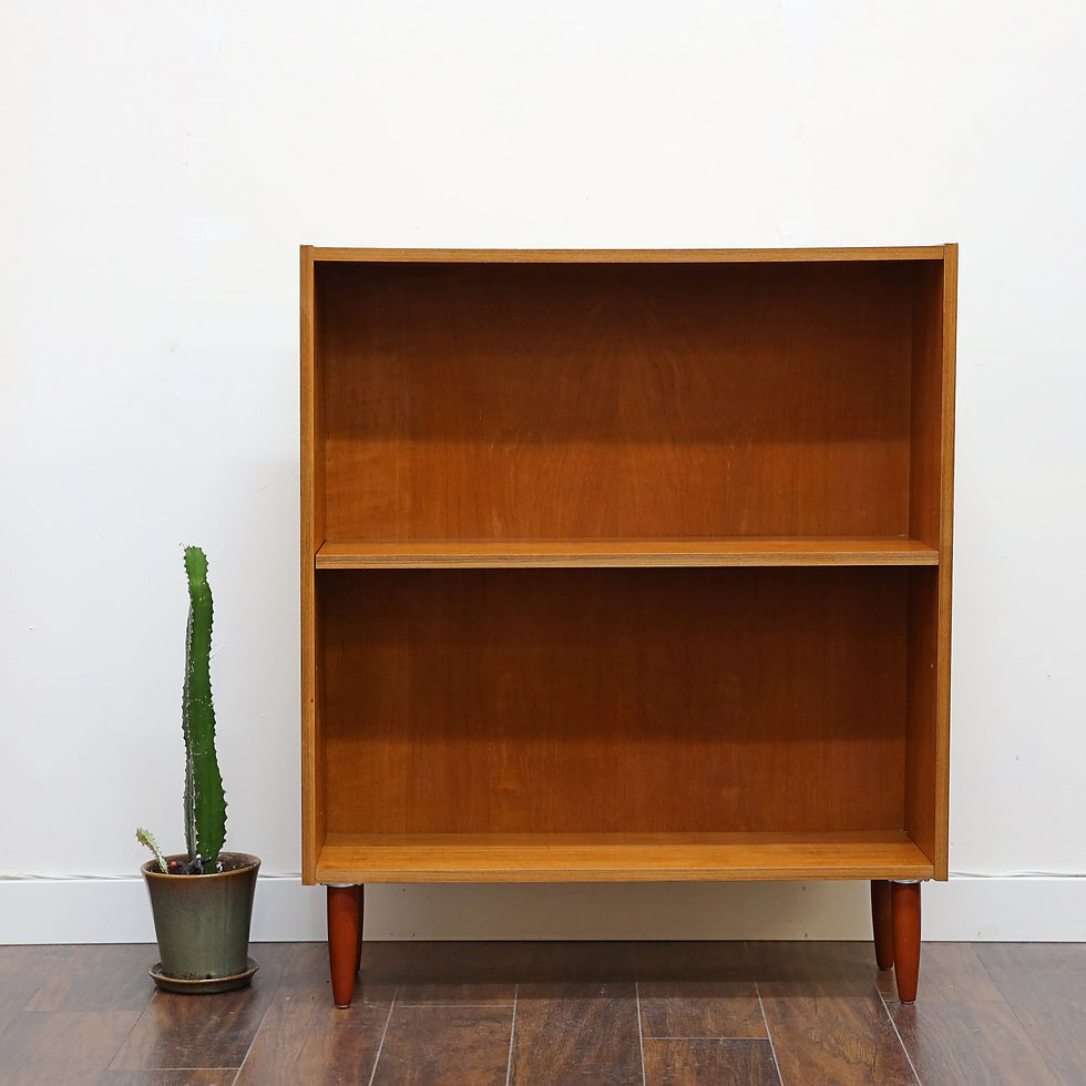 Thumbnail: Compact teak shelving unit