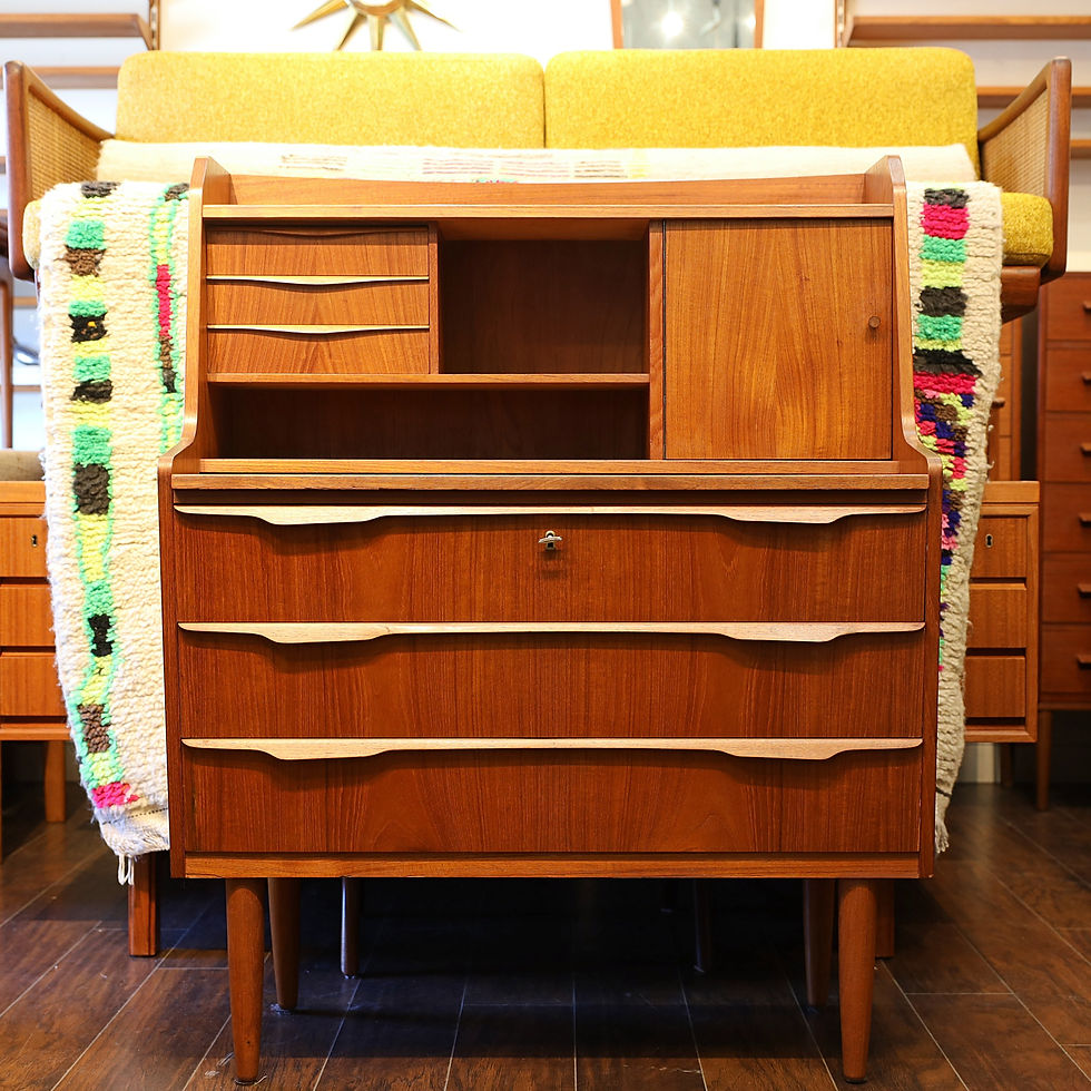 Thumbnail: Fabulous Vintage MCM Teak Writing Desk