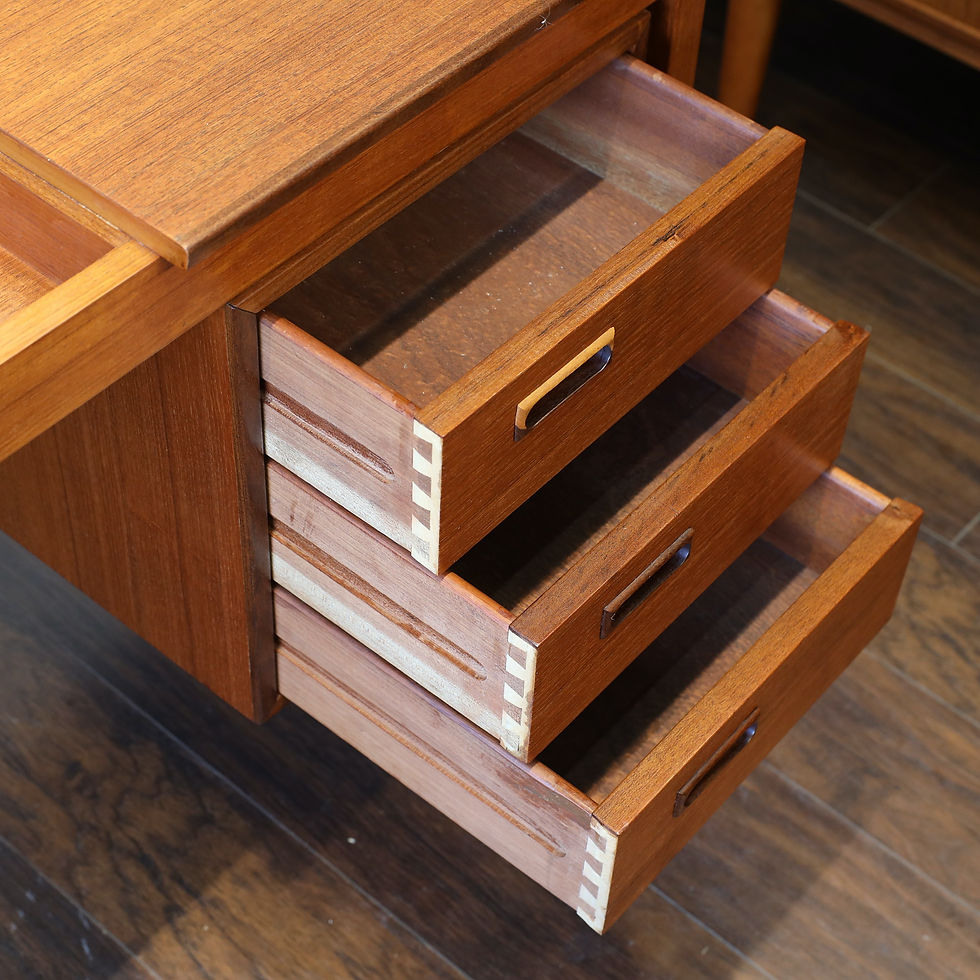 Thumbnail: 1960's Danish Teak Desk by Svend Aage Madsen.