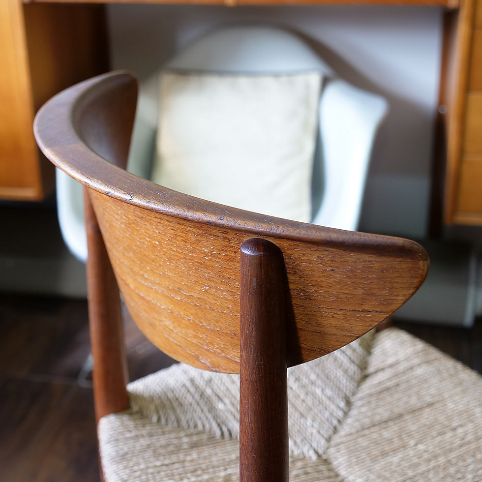 Thumbnail: Set of 6, Danish Modern Mod. 316 Teak Dining Chair by Peter Hvidt for Soborg