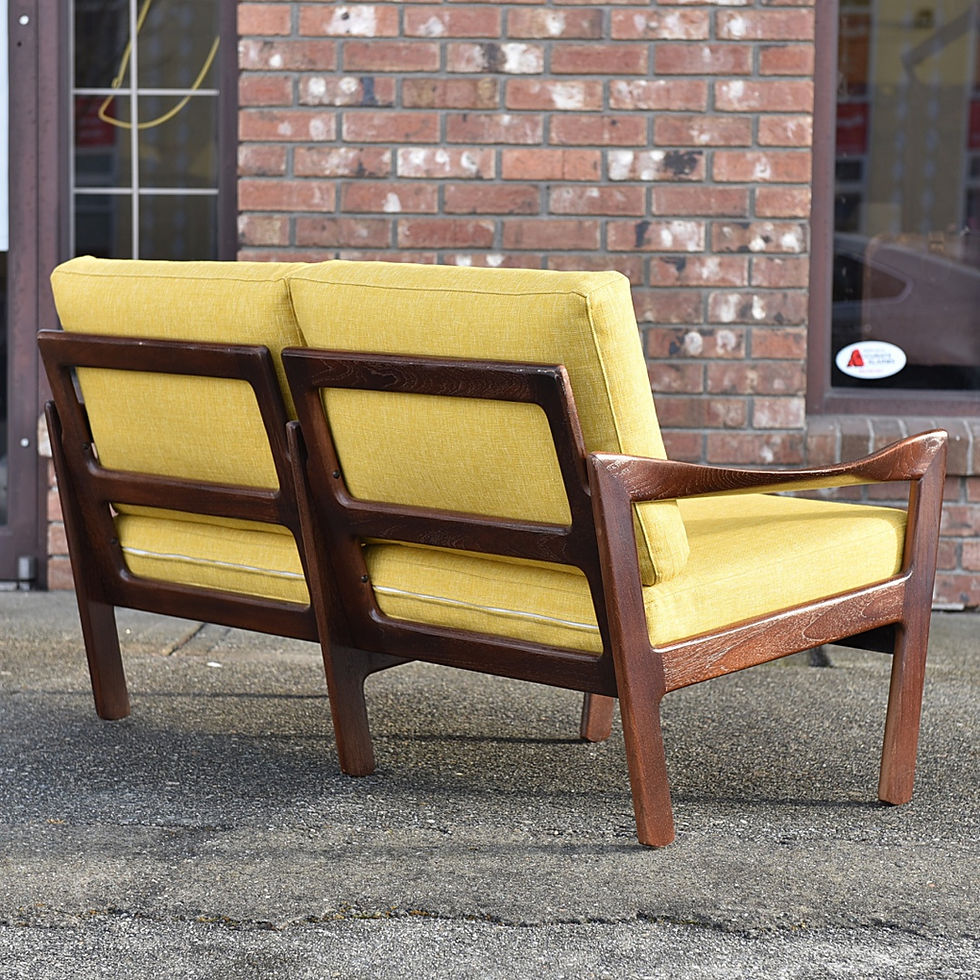 Thumbnail: Illum Wikkelso's design, teak Loveseat