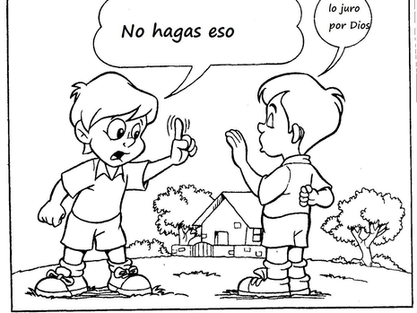 El NO JURAR es uno de los DIEZ MANDAMIENTOS
