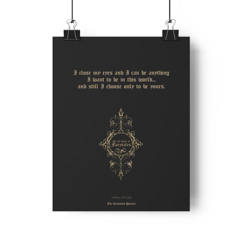 'I Close My Eyes' Art Print, from For the Sake of Fairytales