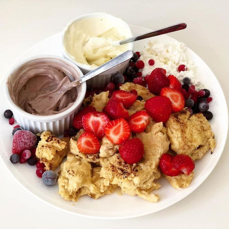 Scrambled panncakes