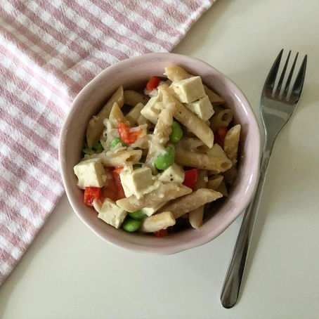 Krämig bön-gräddpasta