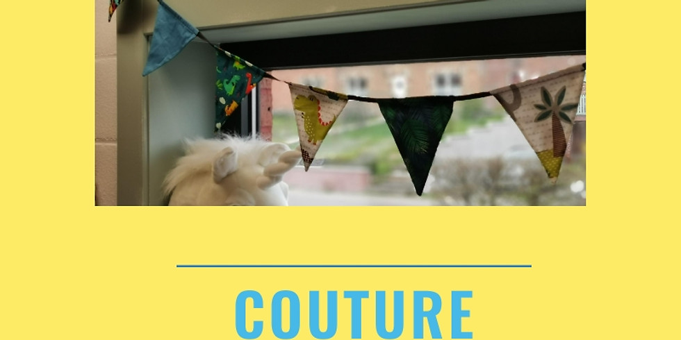 Couture : guirlande de fanions