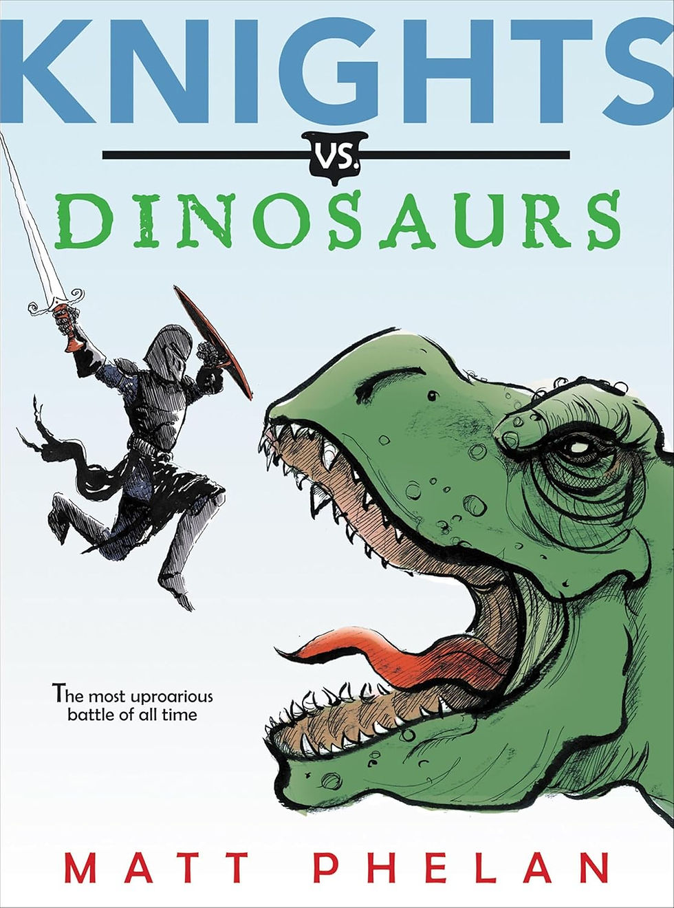 Book cover for Knights vs Dinosaurs