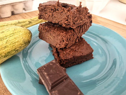 Gâteau au chocolat sans beurre à la courgette