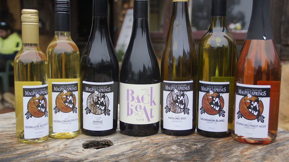 magpie springs wine selection, boutique wine Fleurieu Peninsula, estate grown wine Adelaide Hills, red white wine Magpie Springs, wine bottles vineyard, South Australia boutique wine, wine tasting selection, cellar door wine, Fleurieu wine collection, Magpie Springs vineyard wine, corporate event wine, team bonding wine, christmas party wine SA, wine for sale Willunga Hill, Adelaide Hills wine bottles

