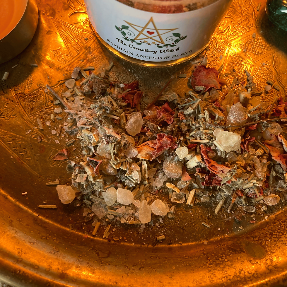 Thumbnail: Samhain Ancestor Incense Blend blend on tray