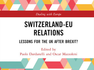 Just published: new book on Switzerland-EU Relations