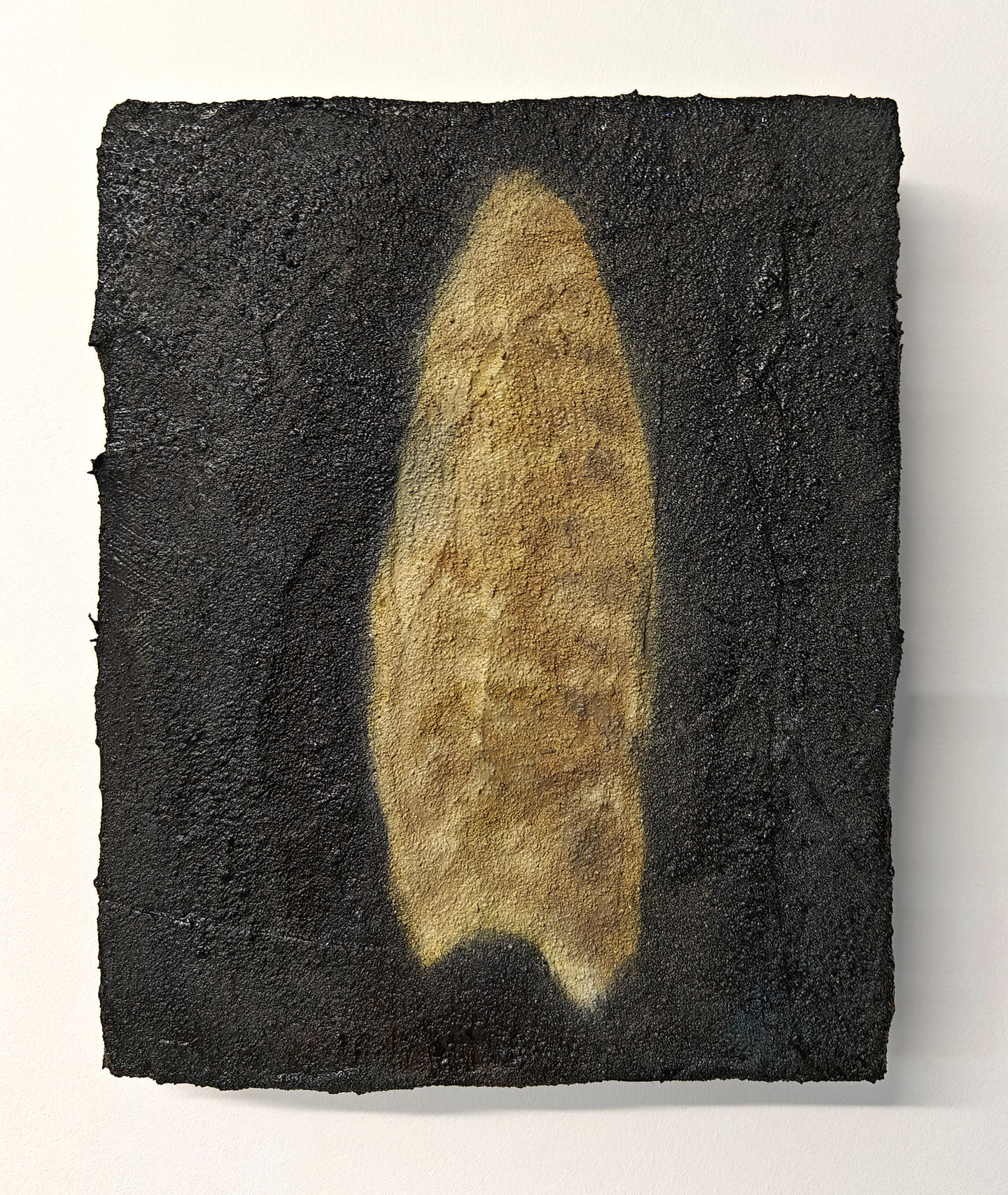 Device II, 2024 
Oil and sand on canvas, 20cm x 16cm