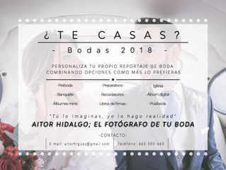 ¿ TE CASAS ? BODAS 2018