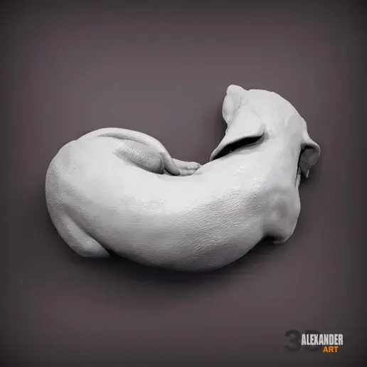 Thumbnail: Sidney - Dackel schlafend