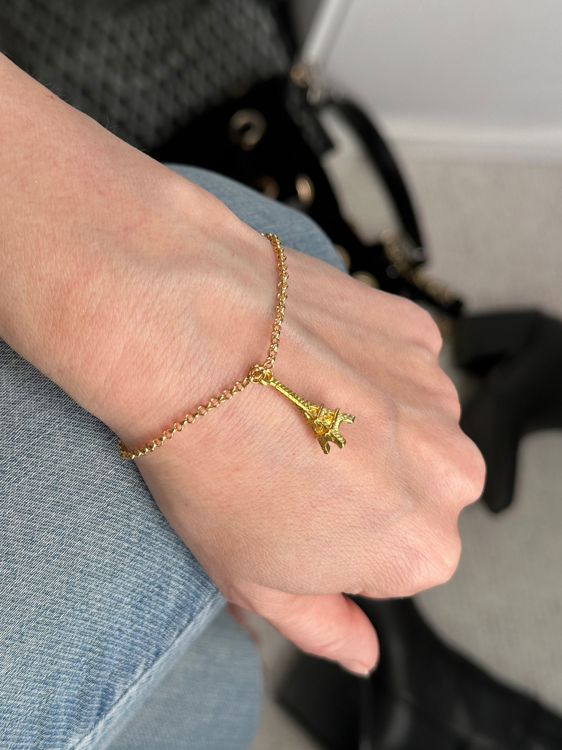 Bracelet Tour Eiffel doré