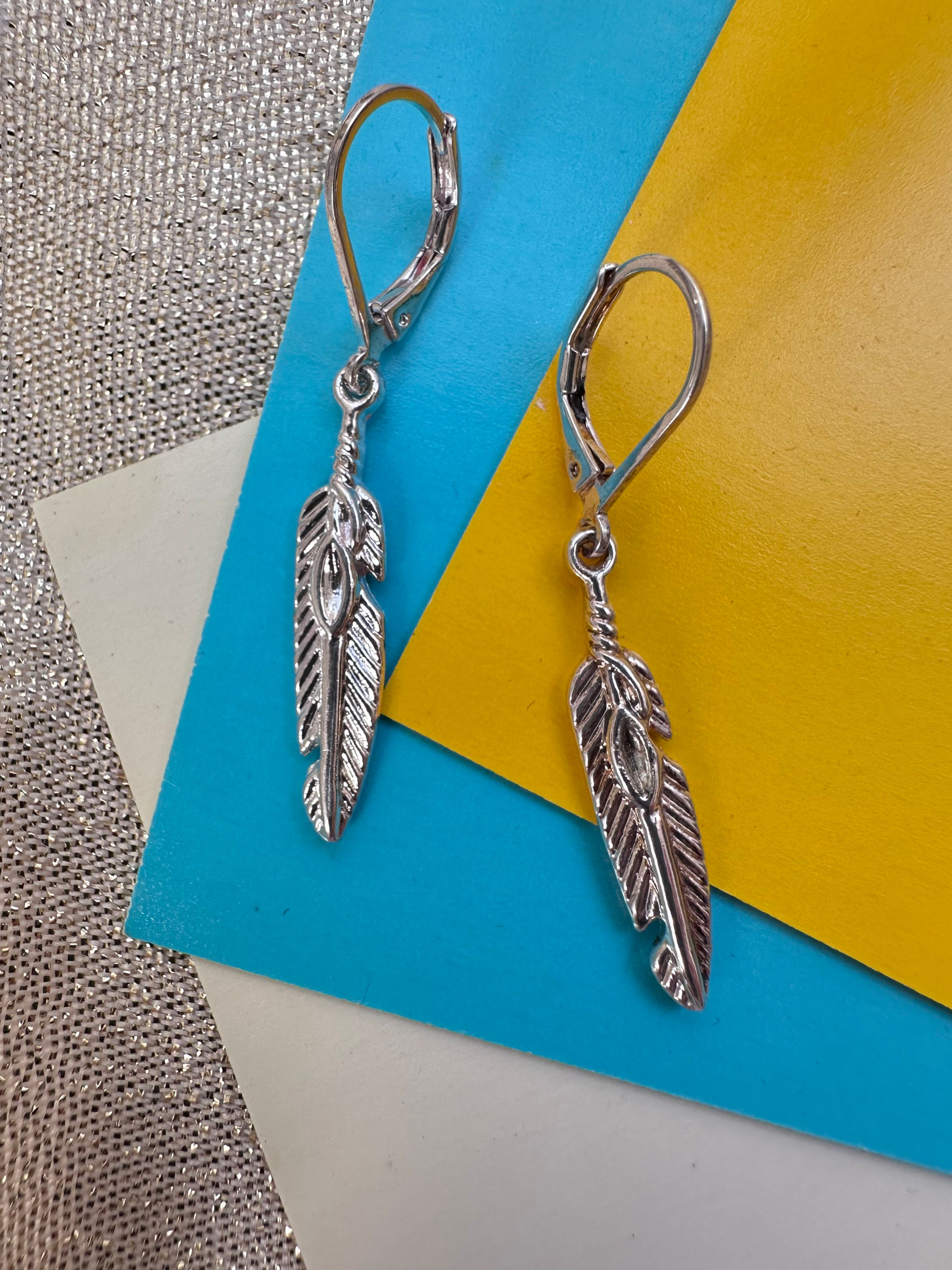 Boucles d’oreilles plumes