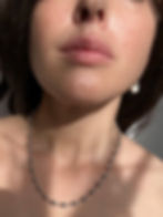 Miniature : Collier chapelet argenté