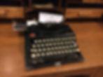 Photo of a Remington portable typewriter in the Plainsman Museum