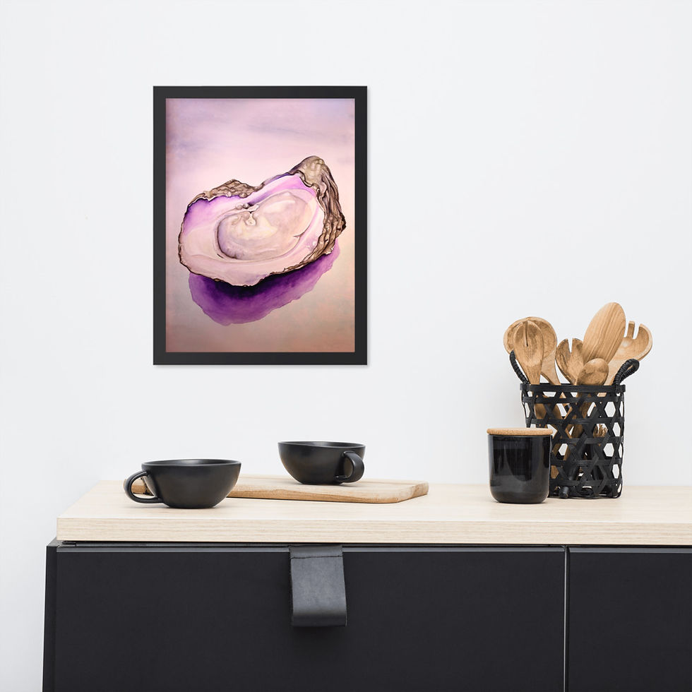 Thumbnail: Louisian Oyster on Beach Framed poster