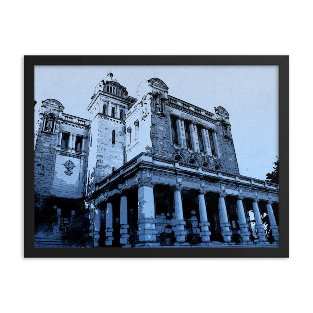 Victoria Parliament Sketch Print 