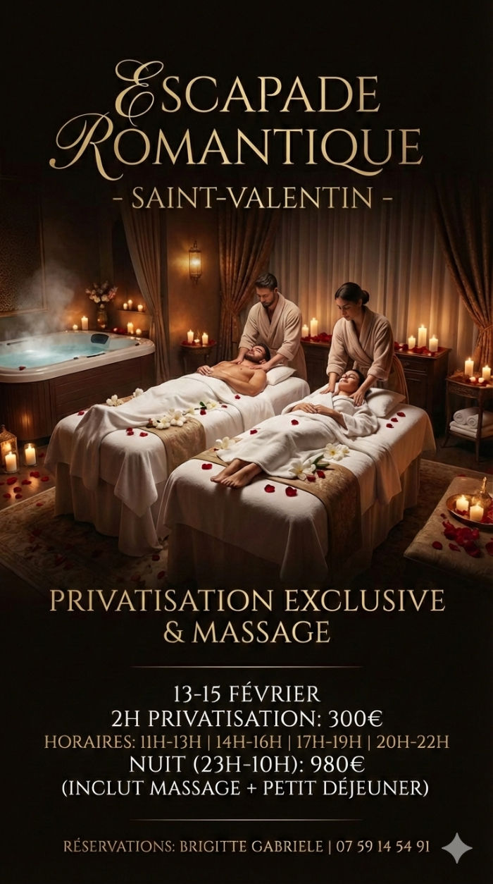 Spa Privatif et Massage Duo Saint-Valentin à Paris