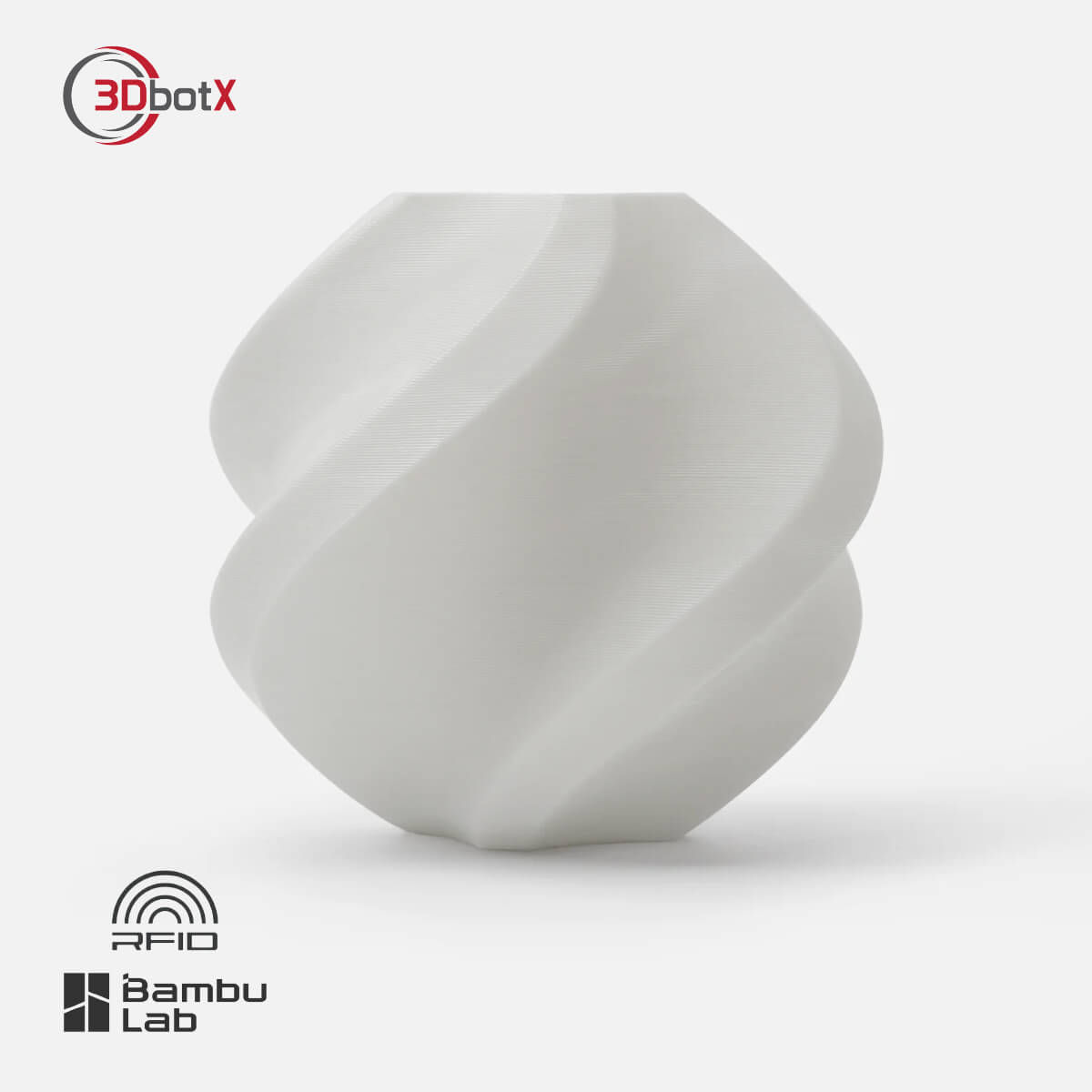גליל פילמנט איכותי מתוצרת Bambu Lab מסוג TPU 95A בצבע לבן