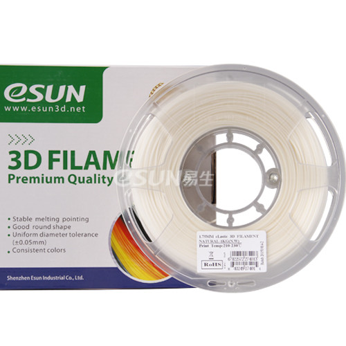 גליל פילמנט איכותי מתוצרת eSUN מסוג eLastic בצבע טבעי