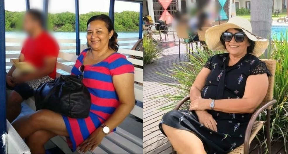 Izolda e Ivonete Peixoto, de 51 e 60 anos, respectivamente. Irmãs morreram no mesmo dia por Covid-19. — Foto: Cedida pela família