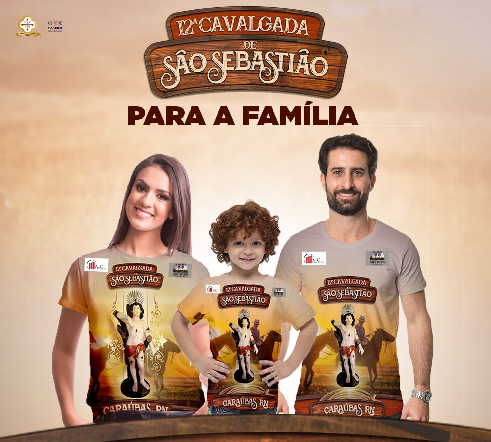 Equipe De Cavalgada De Sao Sebastiao Em Caraubas Rn Divulga Venda Das Camisas Para O Evento