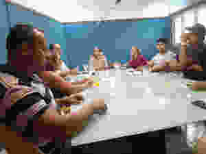 Elionaldo Benevides e Ricardo Adriano participaram de reunião para elaboração de projeto de distribuição de mudas