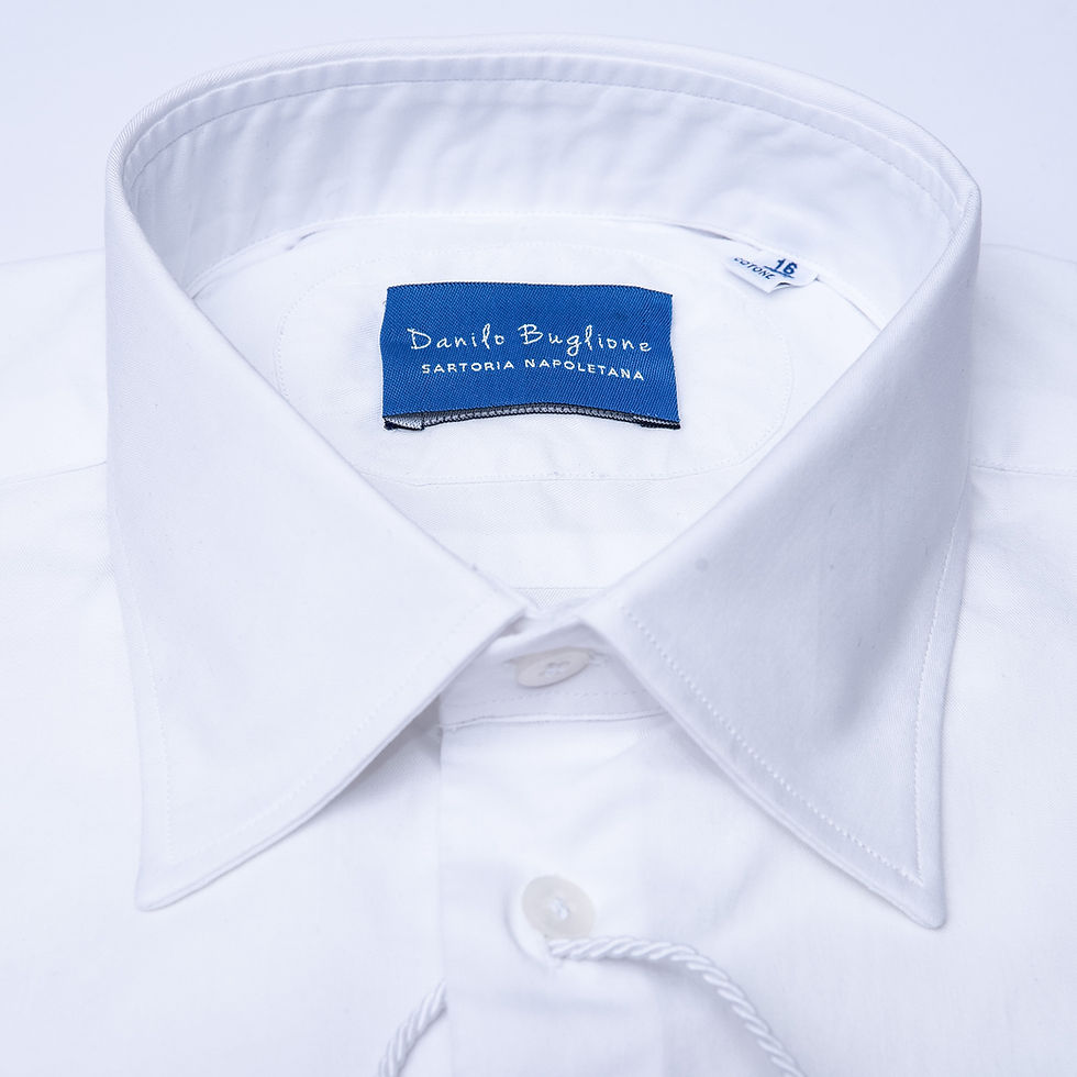 Thumbnail: Camicia in Cotone Twill collo Italiano